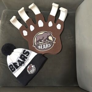 Hershey Bears beanie and foam bear claw
